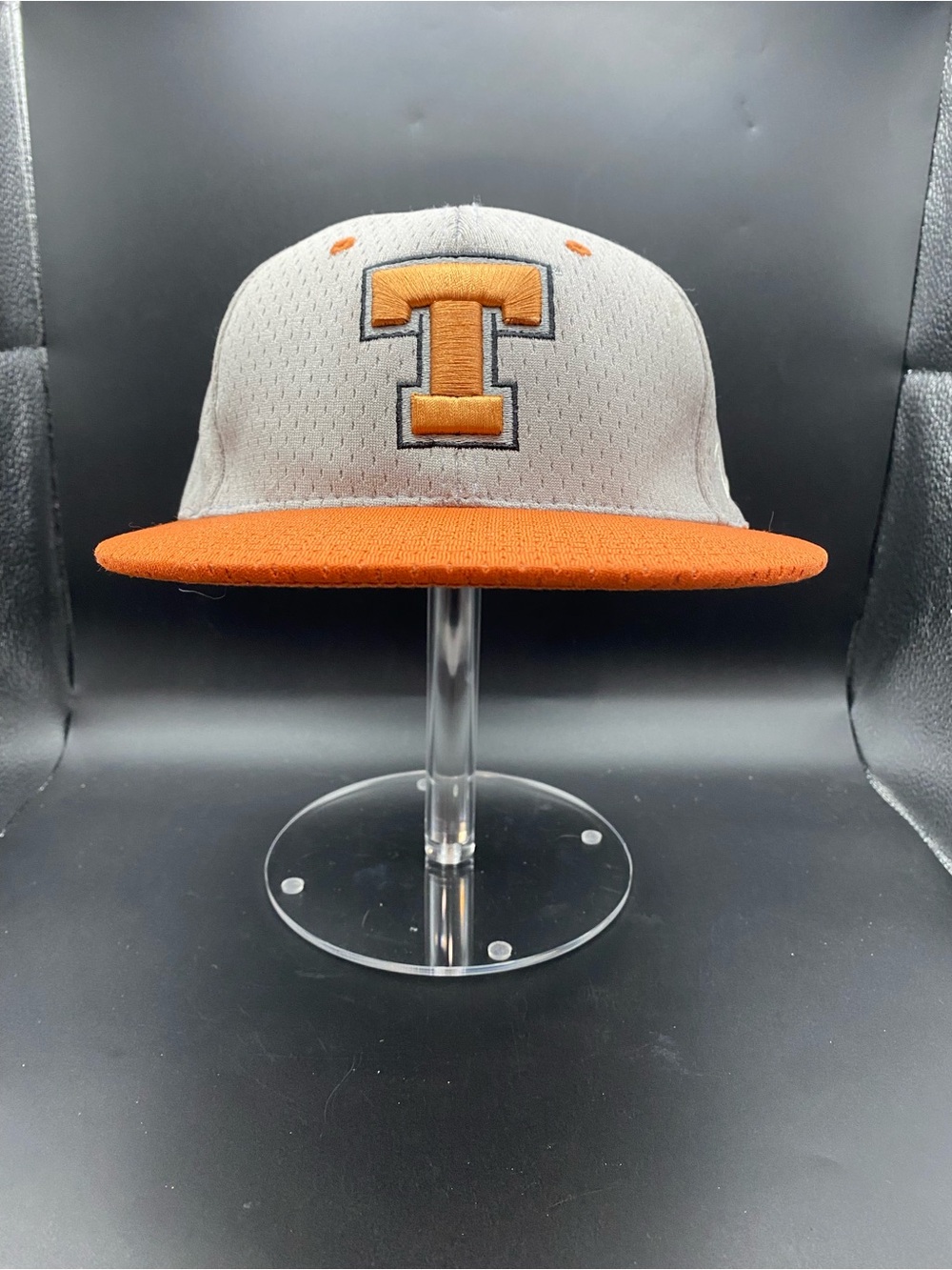 Texas Longhorns Zephyr 32/5 Chopped Fitted Hat Orange Gray Cap S